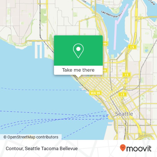 Mapa de Contour, 3131 Western Ave Seattle, WA 98121