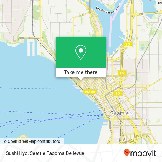 Mapa de Sushi Kyo, 2801 1st Ave Seattle, WA 98121