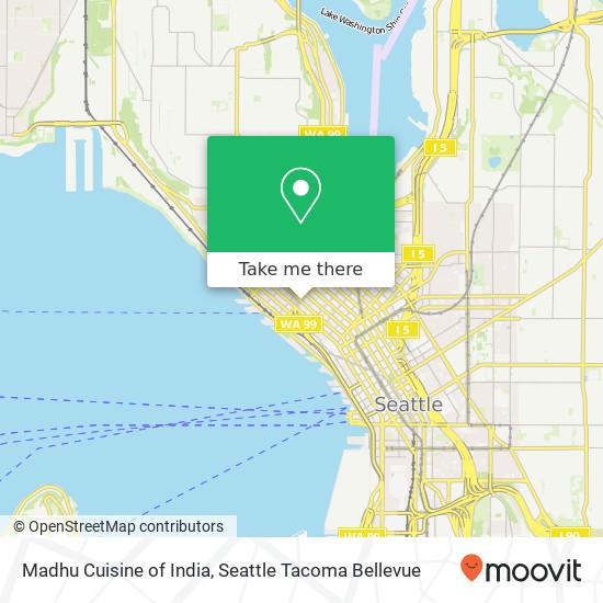 Mapa de Madhu Cuisine of India, 2330 2nd Ave Seattle, WA 98121