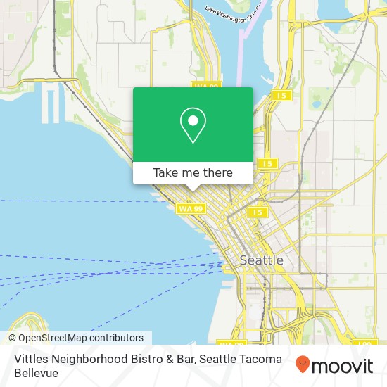 Mapa de Vittles Neighborhood Bistro & Bar, 2330 2nd Ave Seattle, WA 98121