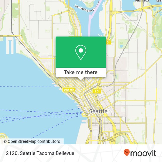 Mapa de 2120, 2120 6th Ave Seattle, WA 98121