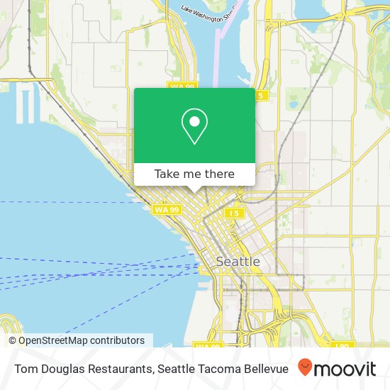 Mapa de Tom Douglas Restaurants, 2100 5th Ave Seattle, WA 98121
