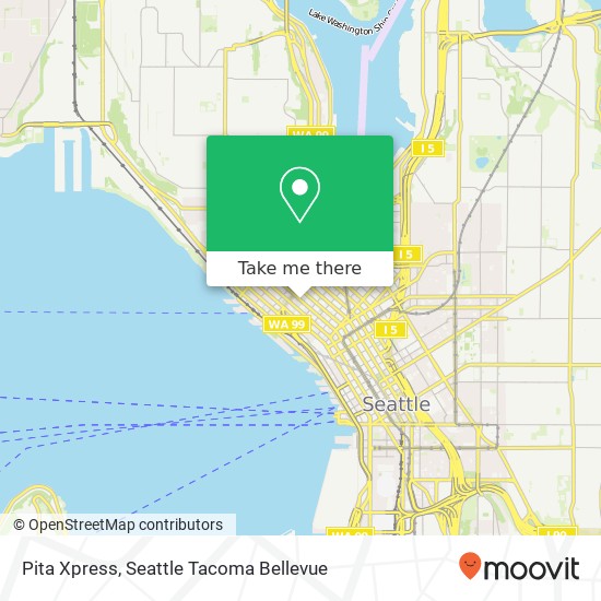 Mapa de Pita Xpress, 2301 3rd Ave Seattle, WA 98121