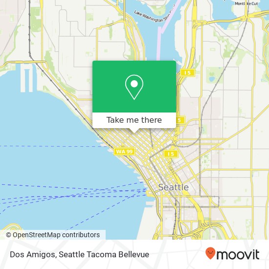 Mapa de Dos Amigos, 2301 5th Ave Seattle, WA 98121
