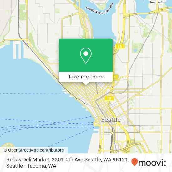 Bebas Deli Market, 2301 5th Ave Seattle, WA 98121 map