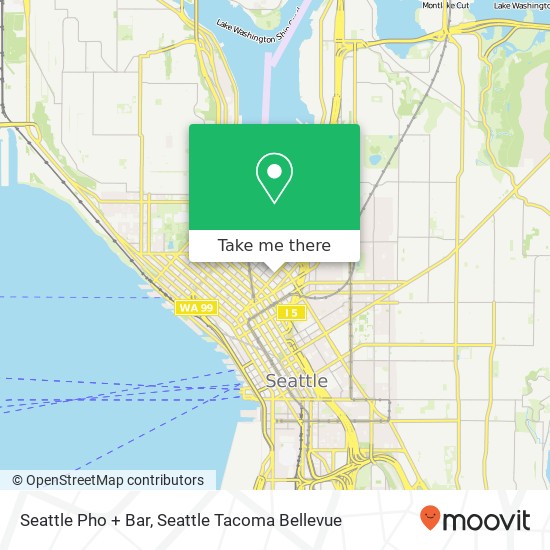 Mapa de Seattle Pho + Bar, 925 Stewart St Seattle, WA 98101