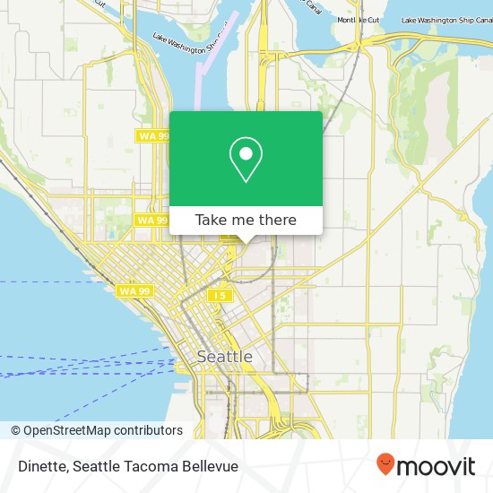 Mapa de Dinette, 1514 E Olive Way Seattle, WA 98122