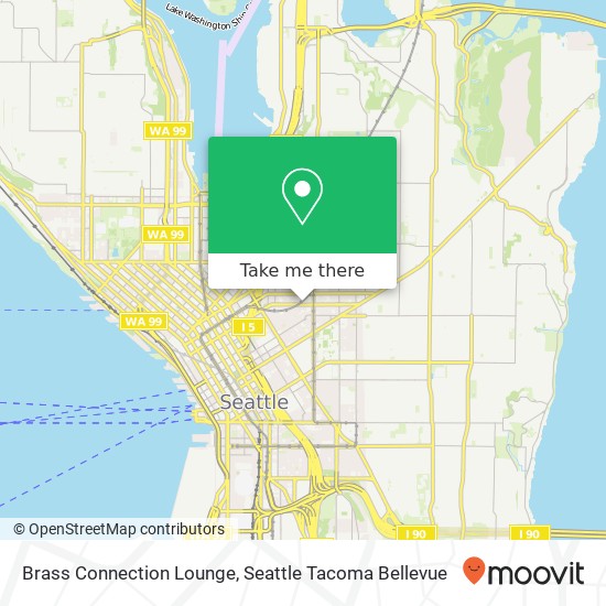 Mapa de Brass Connection Lounge, 722 E Pike St Seattle, WA 98122