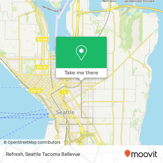 Mapa de Refresh, 1620 Broadway Seattle, WA 98122