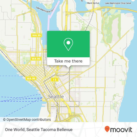 Mapa de One World, 1701 Broadway Seattle, WA 98122