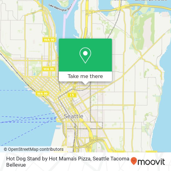 Mapa de Hot Dog Stand by Hot Mama's Pizza, 680 E Pine St Seattle, WA 98122