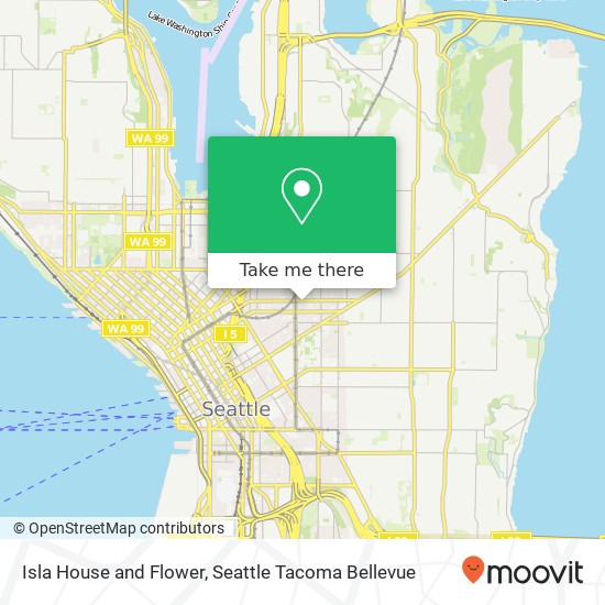 Mapa de Isla House and Flower, 919 E Pine St Seattle, WA 98122