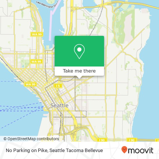 Mapa de No Parking on Pike, 1102 E Pike St Seattle, WA 98122