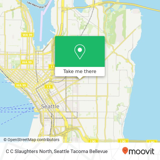 Mapa de C C Slaughters North, 1501 E Madison St Seattle, WA 98122