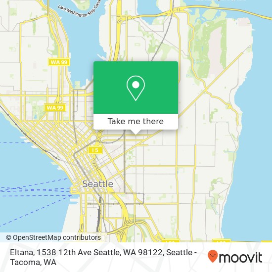 Mapa de Eltana, 1538 12th Ave Seattle, WA 98122