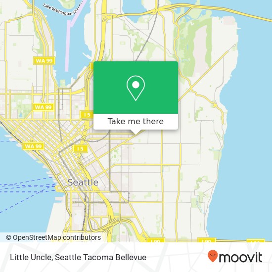 Mapa de Little Uncle, 1523 E Madison St Seattle, WA 98122