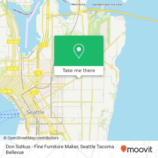 Mapa de Don Sutkus - Fine Furniture Maker, 2118 E Olive St Seattle, WA 98122