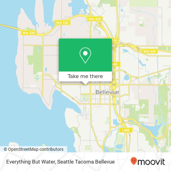 Mapa de Everything But Water, 202 Bellevue Sq Bellevue, WA 98004