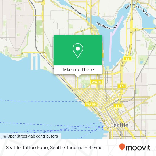 Mapa de Seattle Tattoo Expo