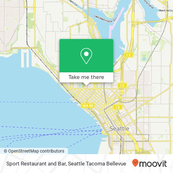 Mapa de Sport Restaurant and Bar, 140 4th Ave N Seattle, WA 98109