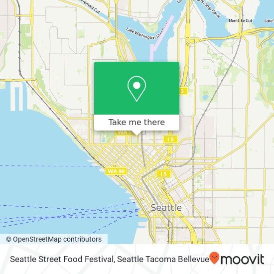 Seattle Street Food Festival map