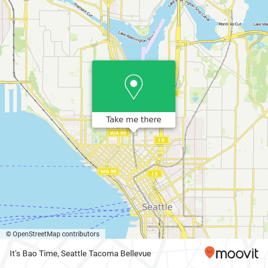 Mapa de It's Bao Time, 320 Westlake Ave N Seattle, WA 98109
