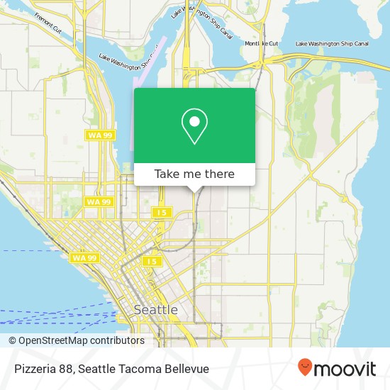 Mapa de Pizzeria 88, 416 Broadway E Seattle, WA 98102