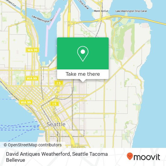 Mapa de David Antiques Weatherford, 133 14th Ave E Seattle, WA 98112