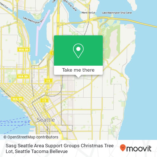 Mapa de Sasg Seattle Area Support Groups Christmas Tree Lot, 303 17th Ave E Seattle, WA 98112