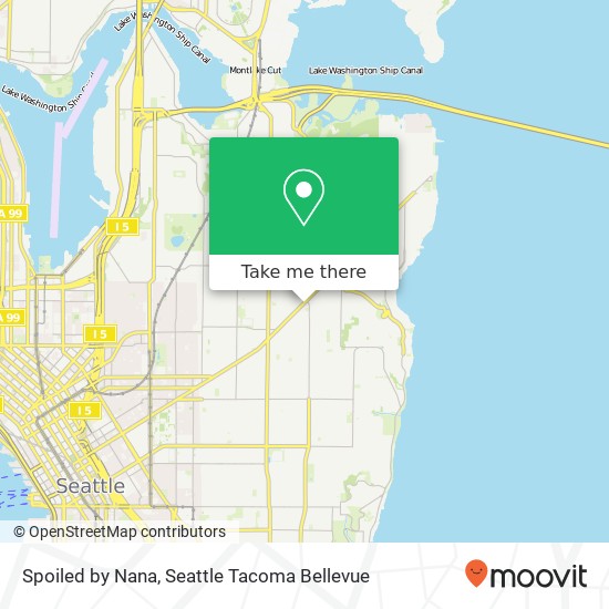 Mapa de Spoiled by Nana, 2717 E Madison St Seattle, WA 98112