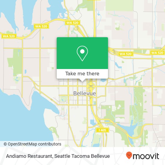 Andiamo Restaurant, 938 110th Ave NE Bellevue, WA 98004 map