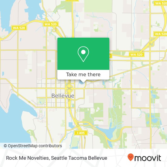 Rock Me Novelties, 40 Lake Bellevue Dr Bellevue, WA 98005 map