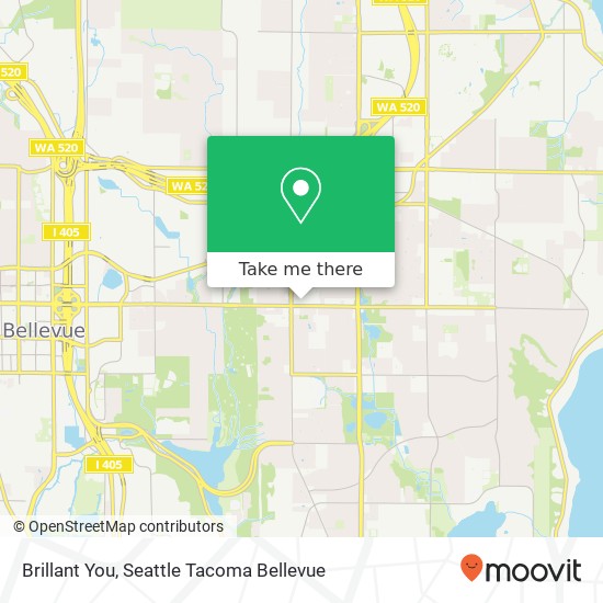 Mapa de Brillant You, 14040 NE 8th St Bellevue, WA 98007