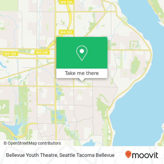 Bellevue Youth Theatre map