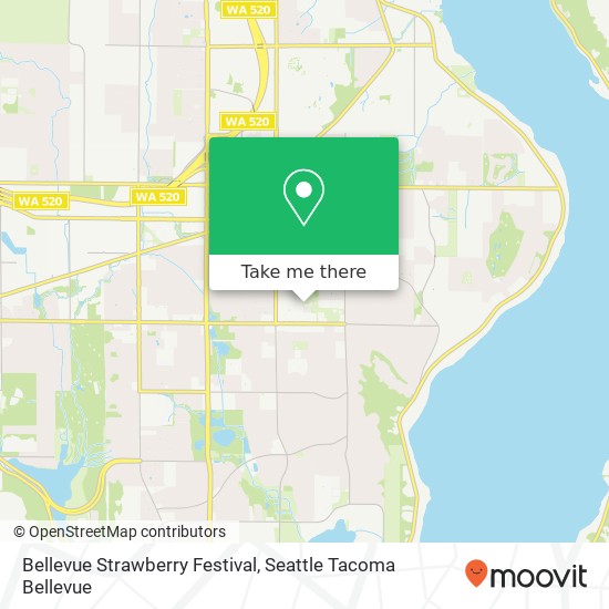 Mapa de Bellevue Strawberry Festival