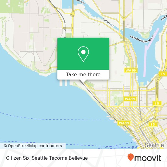 Mapa de Citizen Six, 945 Elliott Ave W Seattle, WA 98119