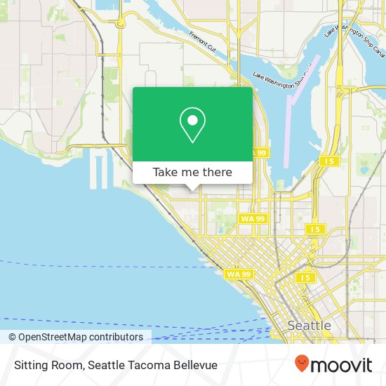 Mapa de Sitting Room, 108 W Roy St Seattle, WA 98119