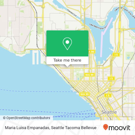 Mapa de Maria Luisa Empanadas, 124 W Mercer St Seattle, WA 98119