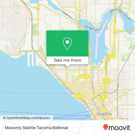 Mapa de Masonry, 20 Roy St Seattle, WA 98109