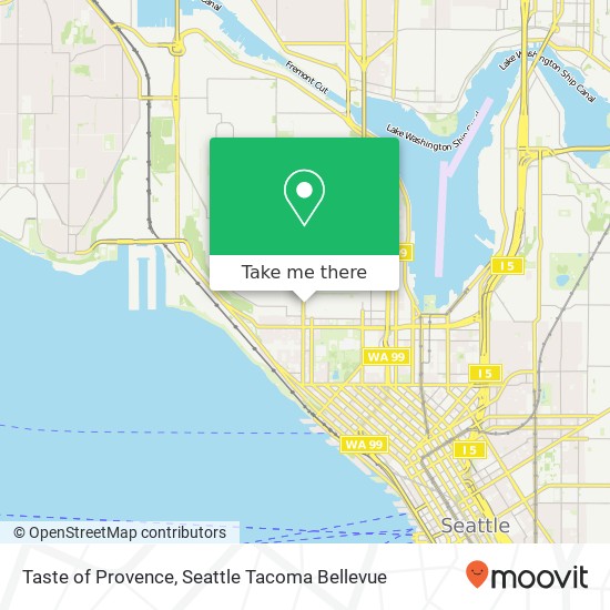 Mapa de Taste of Provence, 822 Queen Anne Ave N Seattle, WA 98109