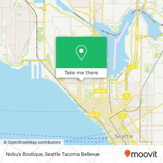 Mapa de Nobu's Boutique, 111 Roy St Seattle, WA 98109