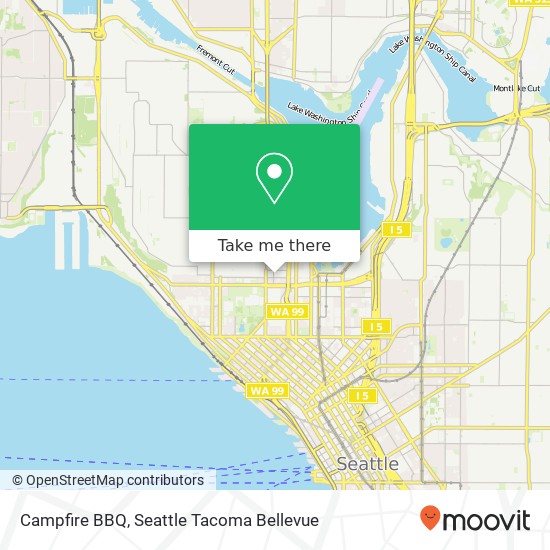 Mapa de Campfire BBQ, 706 Taylor Ave N Seattle, WA 98109