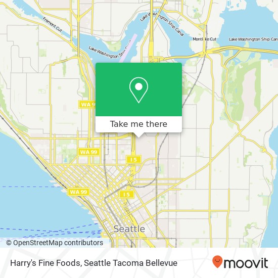 Mapa de Harry's Fine Foods, 601 Bellevue Ave E Seattle, WA 98102
