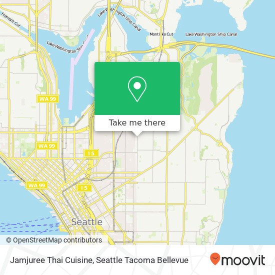 Mapa de Jamjuree Thai Cuisine, 509 15th Ave E Seattle, WA 98112