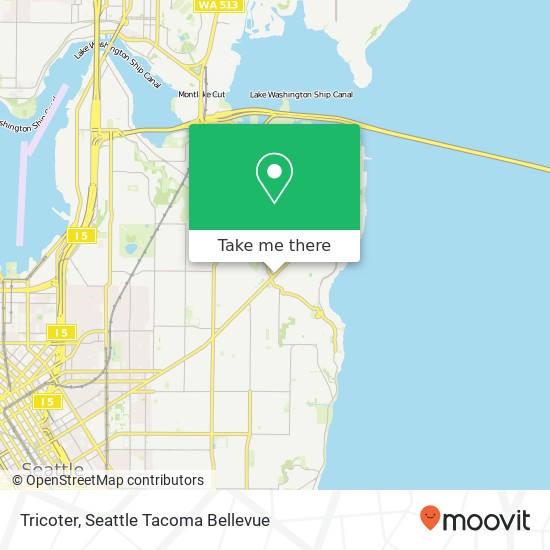 Mapa de Tricoter, 3121 E Madison St Seattle, WA 98112