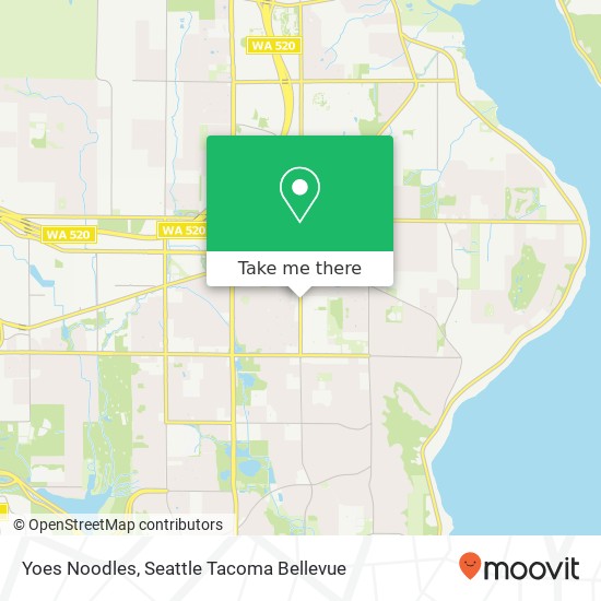 Mapa de Yoes Noodles, 1411 156th Ave NE Bellevue, WA 98008