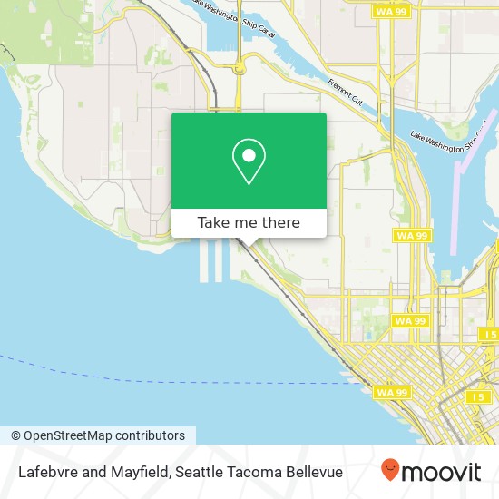 Mapa de Lafebvre and Mayfield, 1419 Elliott Ave W Seattle, WA 98119