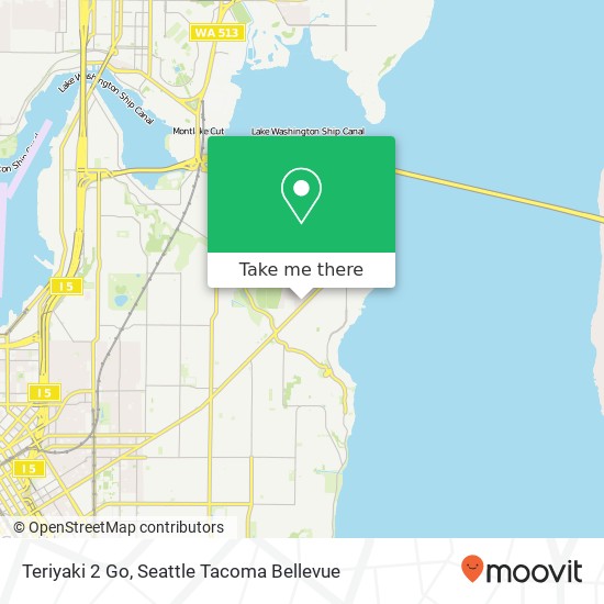 Mapa de Teriyaki 2 Go, 3331 E St Andrews Way Seattle, WA 98112