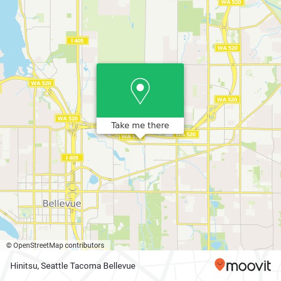 Mapa de Hinitsu, 13112 NE 20th St Bellevue, WA 98005