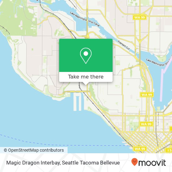 Mapa de Magic Dragon Interbay, 1827 15th Ave W Seattle, WA 98119